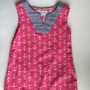 Nautical dress pink with anchor print Size 3T